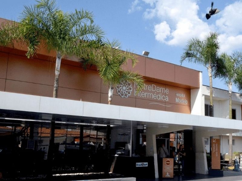 Fachada do Hospital Modelo Sorocaba atendimento convênio NotreDame Intermédica