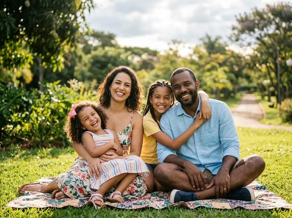 Tabela de Preços Hapvida 2026 1 Família sorrindo com o plano de saúde Hapvida que cabe no orçamento