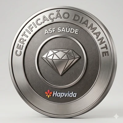 Selo Certificação Diamante Hapvida — ASF Saúde